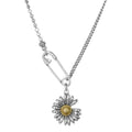 New Japanese-Korean Vintage Gold Paperclip Daisy Choker Necklace