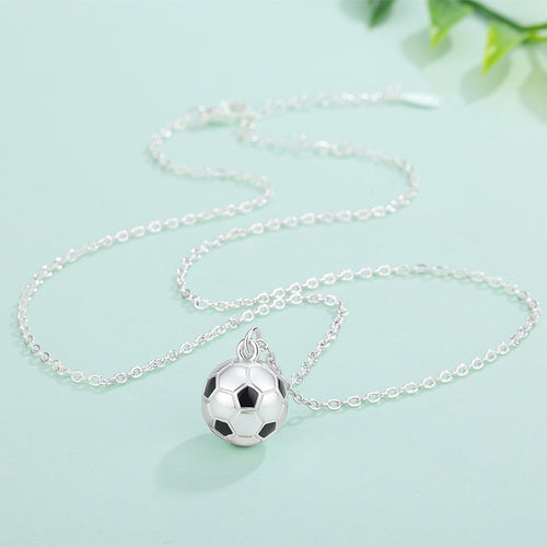 New World Cup Soccer Ball Pendant Choker Necklace