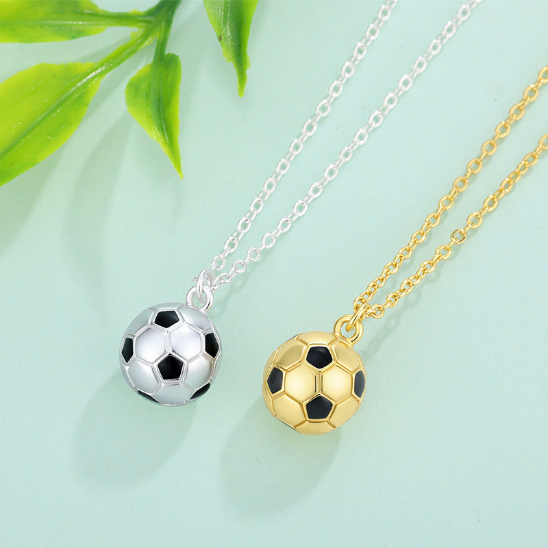 New World Cup Soccer Ball Pendant Choker Necklace